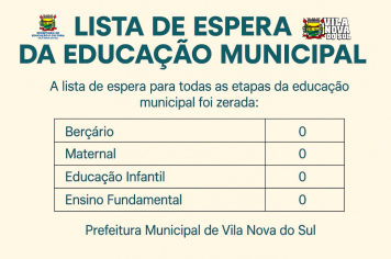 LISTA DE ESPERA - VAGAS ESCOLARES