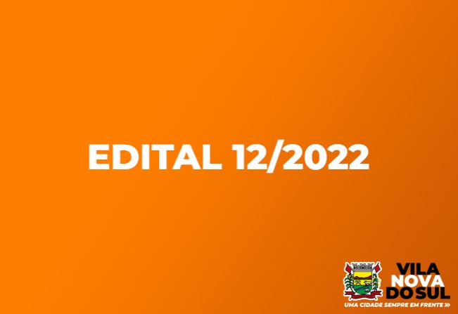 Edital nº 12/2022