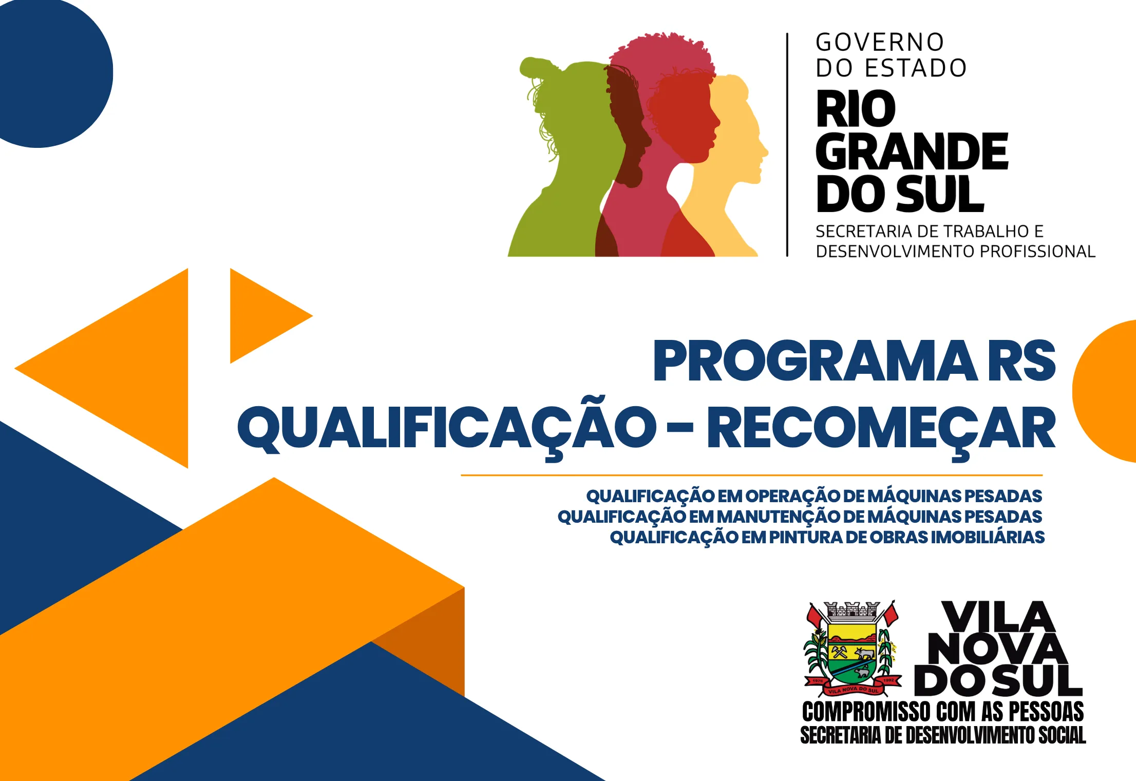 Programa RS Qualificação Recomeçar – Inscrições Abertas