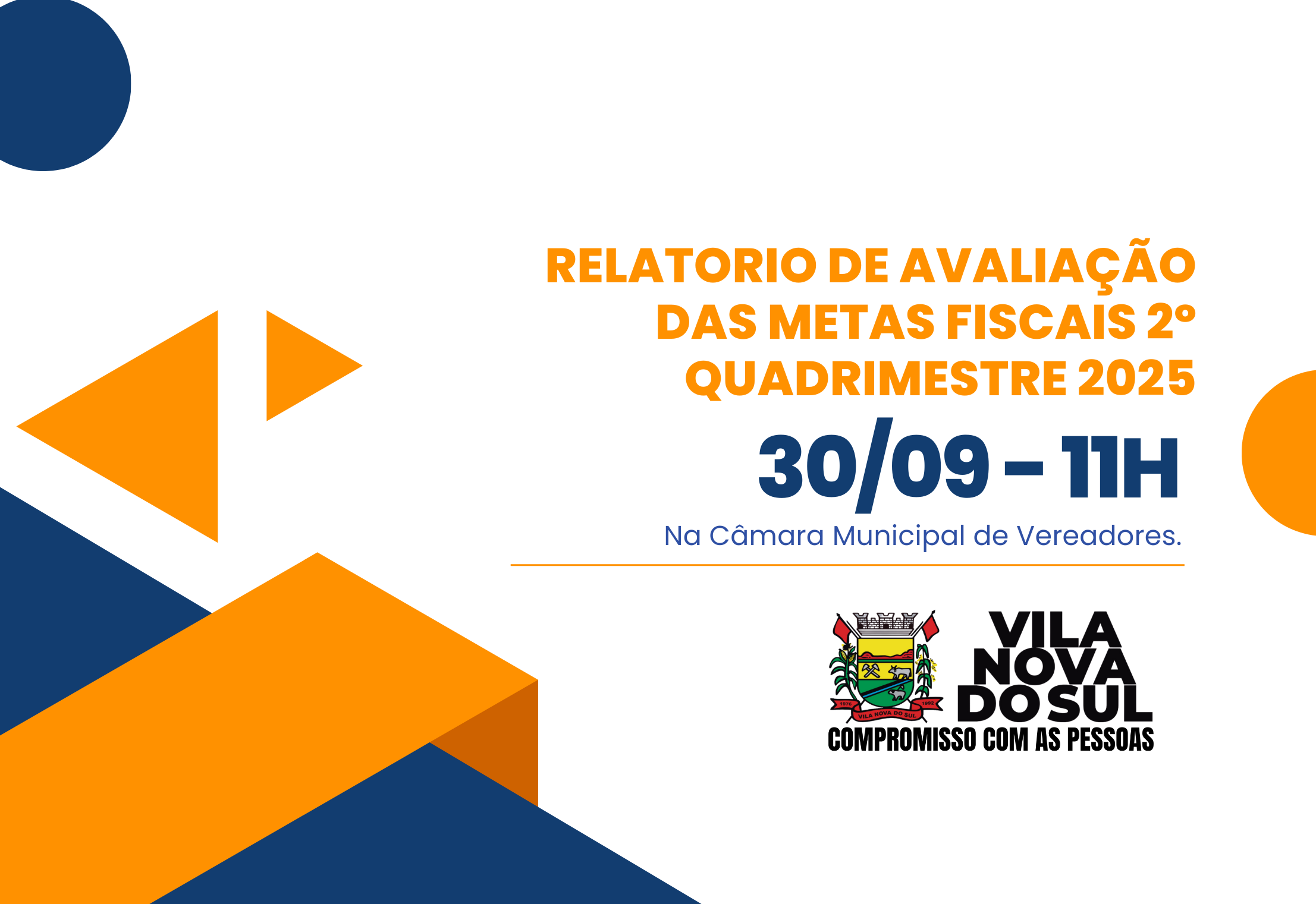 AUDIÊNCIA PÚBLICA - AVALIAÇÃO DAS METAS FISCAIS 2º QUADRIMESTRE 2025