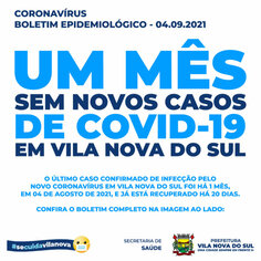 Boletim Epidemiológico - 4 de Setembro de 2021
