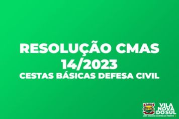 RESOLUÇÃO CMAS Nº 14/2023