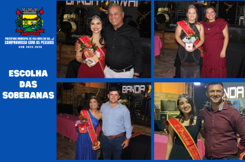 ESCOLHA DAS SOBERANAS DO 33º ANIVERSÁRIO DO MUNICÍPIO!