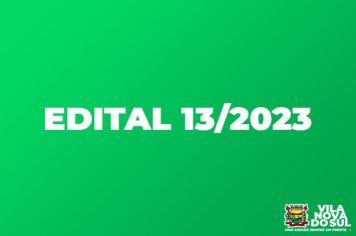 Edital nº13/2023 - Divulgação do Resultado Definitivo das Eleições de Conselheiros Tutelares 