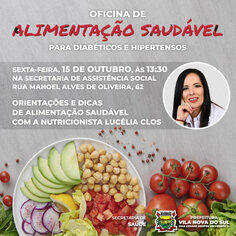 Oficina de Alimentação Saudável - 15 de outubro de 2021