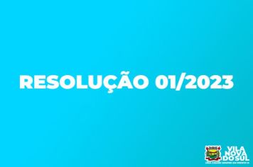 RESOLUÇÃO Nº 001/2023