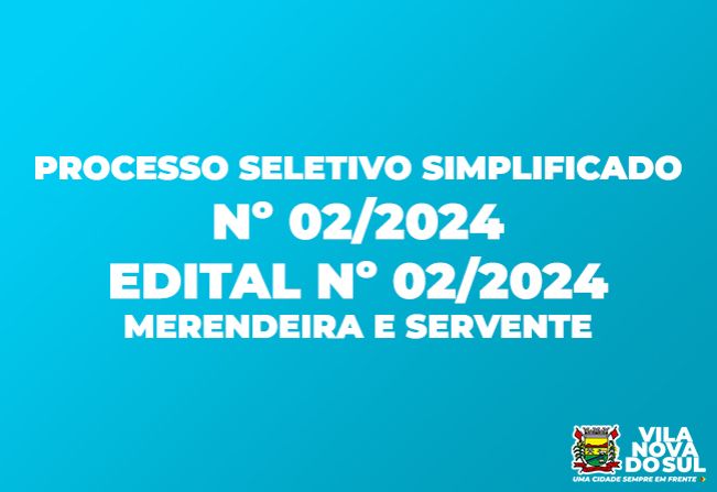 Edital nº 02/2024 